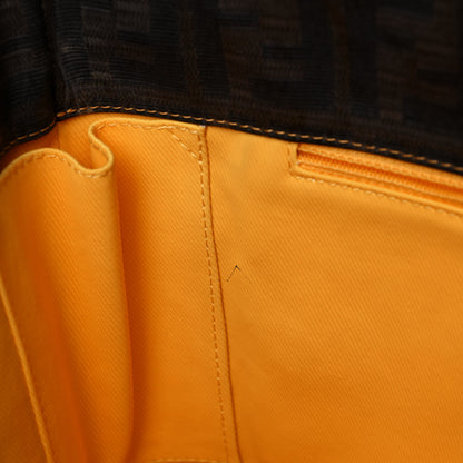 Fendi Zucca Spalmati Matrioska Roll Tote Tobacco Black 19 of 20