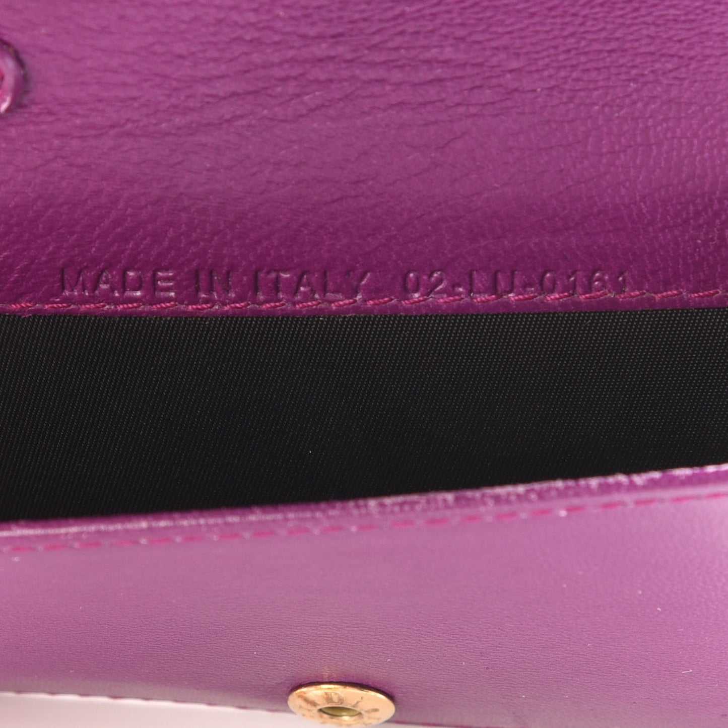 Patent Cannage Lady Dior Mini Wallet Black