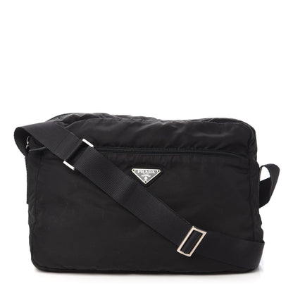 Prada Nylon Vela Messenger Bag Black 1 of 10