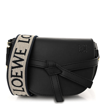 Loewe Calfskin Jacquard Mini Gate Dual Bag Black 1 of 10