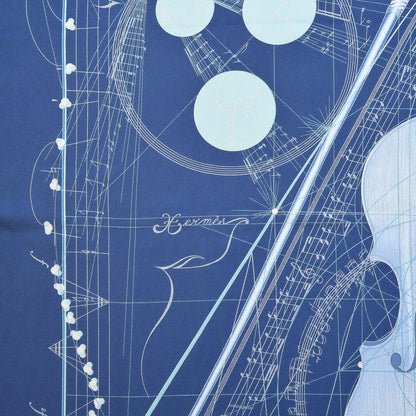 Hermes Silk La Musique des Spheres Scarf 90 3 of 7
