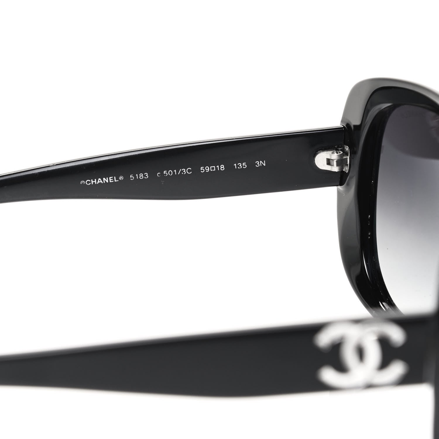 Chanel CC Sunglasses 5183 Black 4 of 6