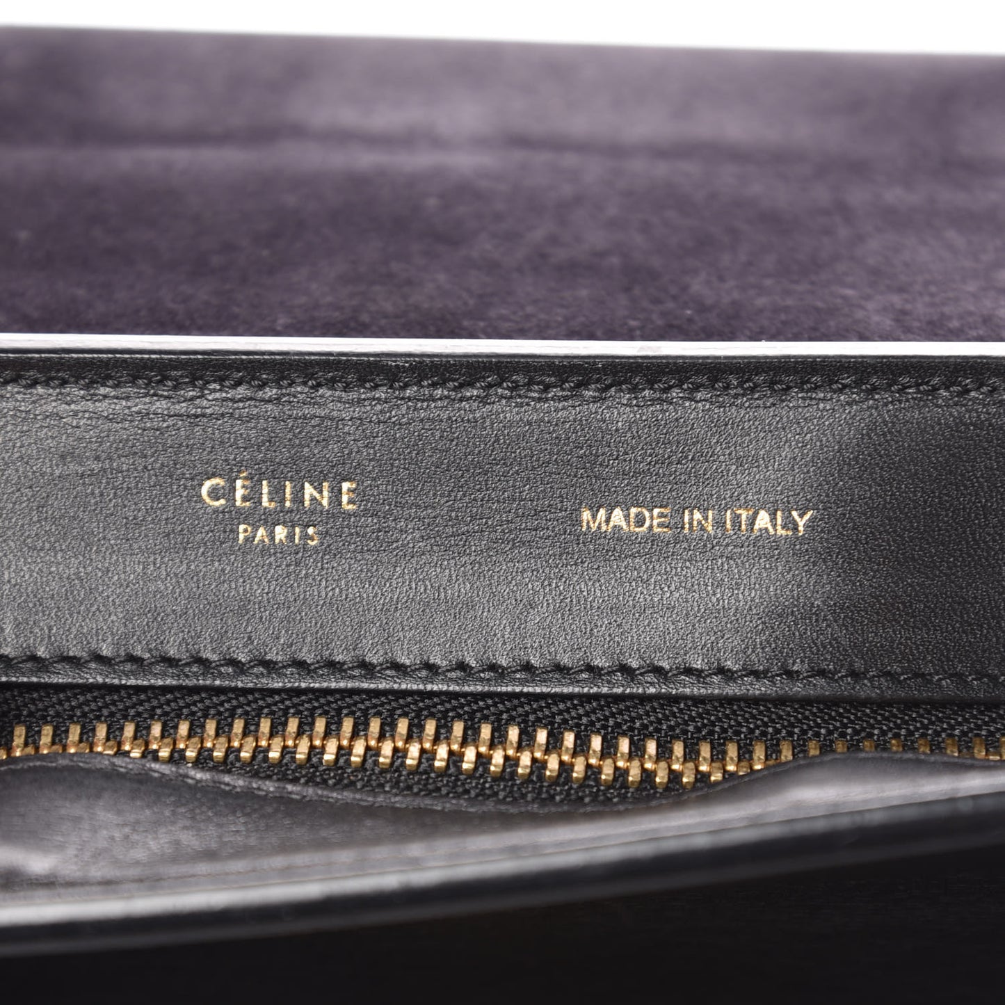 Smooth Calfskin Medium Trapeze Black