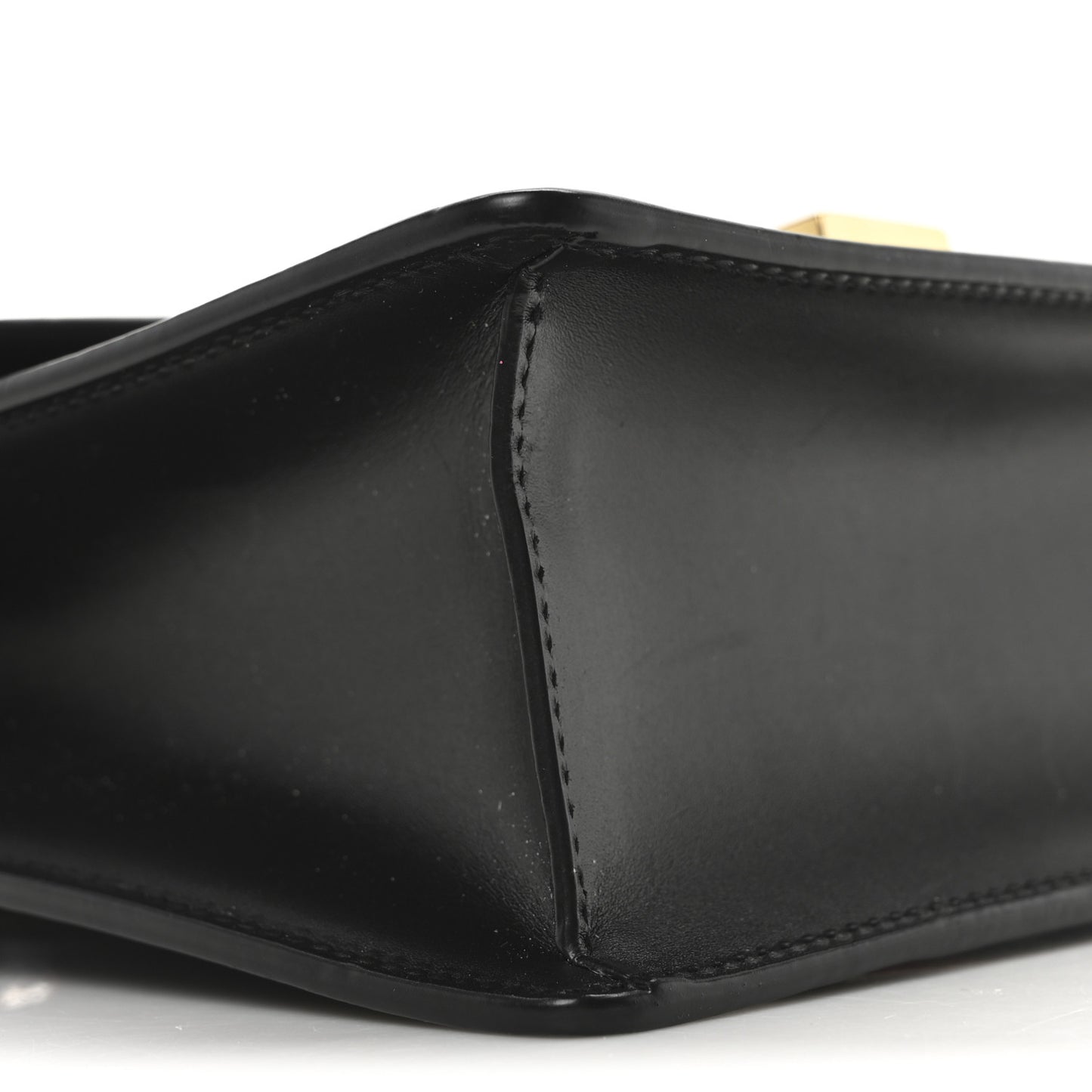 Calfskin Mini Sylvie Chain Shoulder Bag Black