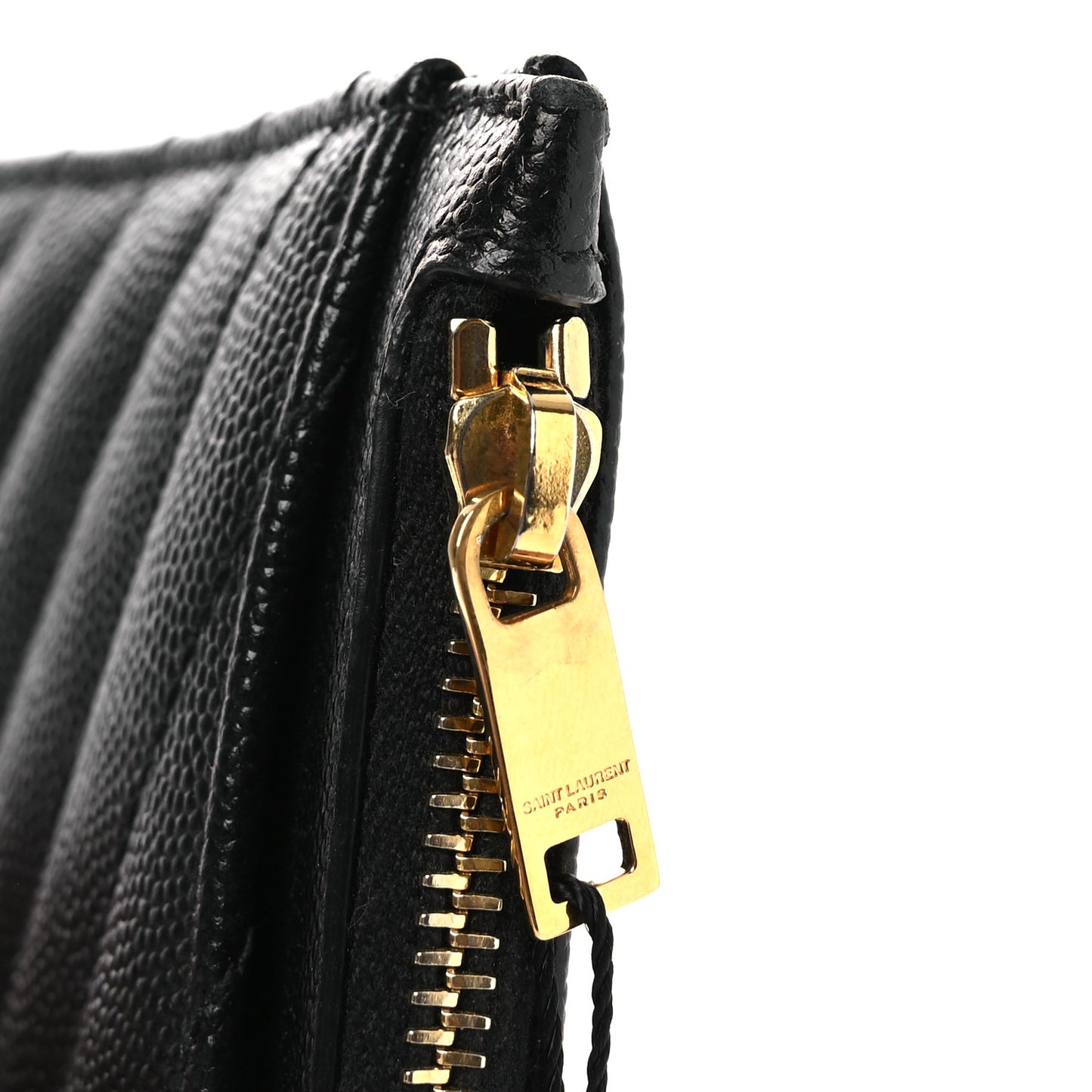 Grain De Poudre Chevron Monogram Bill Pouch Black