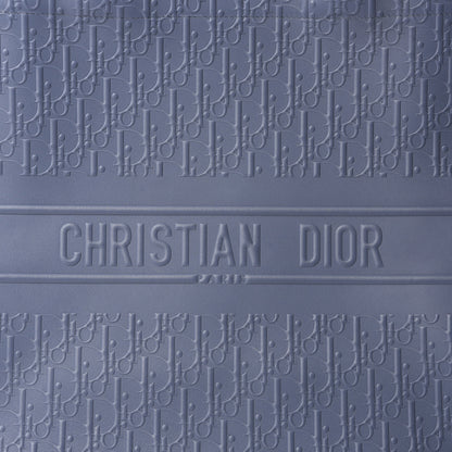 Christian Dior Oblique Calfskin Embossed Book Tote Denim Blue 11 of 11