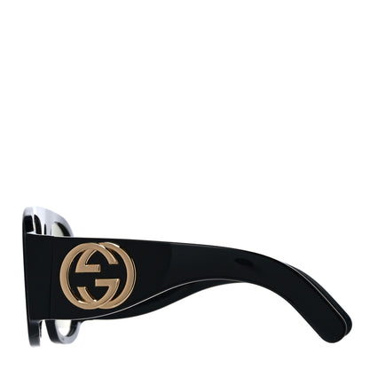 Gucci Oversized Aviator Sunglasses GG0152S Black 2 of 9