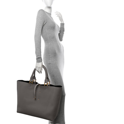 Chloe Calfskin Large Marcie Tote Cashmere Grey 2 of 13