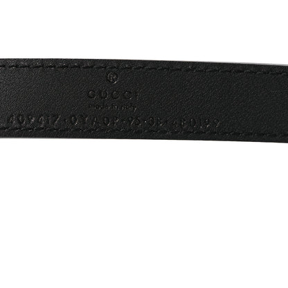 Gucci Plutone Calfskin Palladium Double G 20mm Belt 95 38 Black 5 of 6