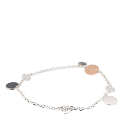 Hermes Sterling Silver 18K Rose Gold Confettis Bracelet LG 3 of 6