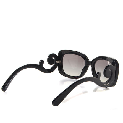 Prada Acetate Baroque Sunglasses SPR 27O Black 2 of 6