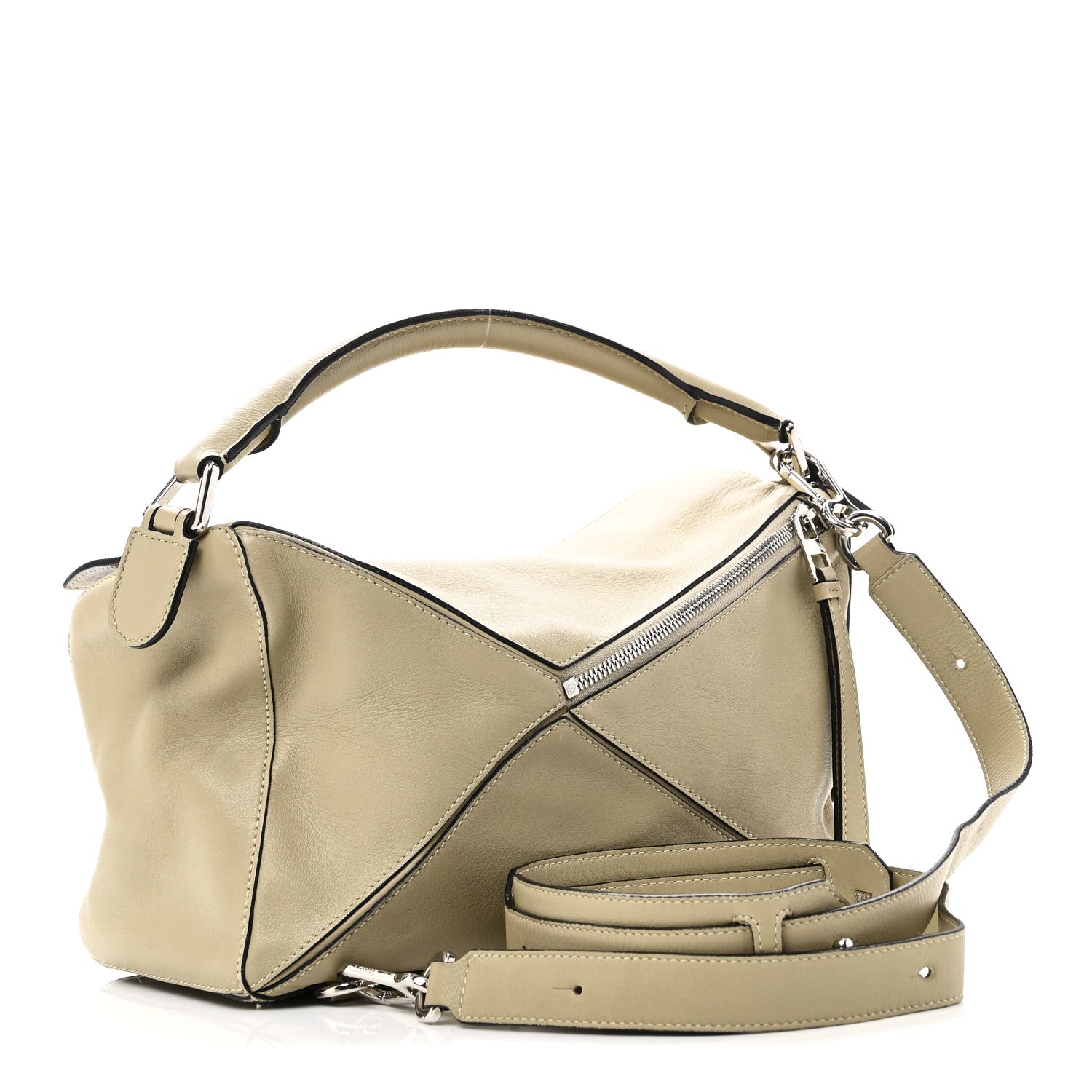 Loewe Calfskin Medium Puzzle Bag Light Oak 3 of 10