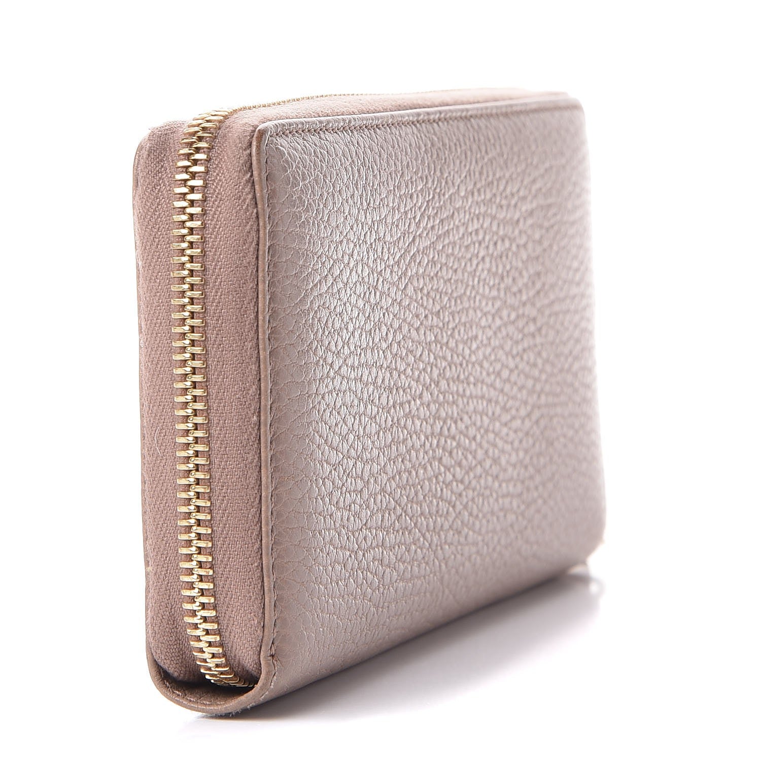 Gucci Dollar Calfskin GG Marmont Zip Around Wallet Porcelain Rose 3 of 8