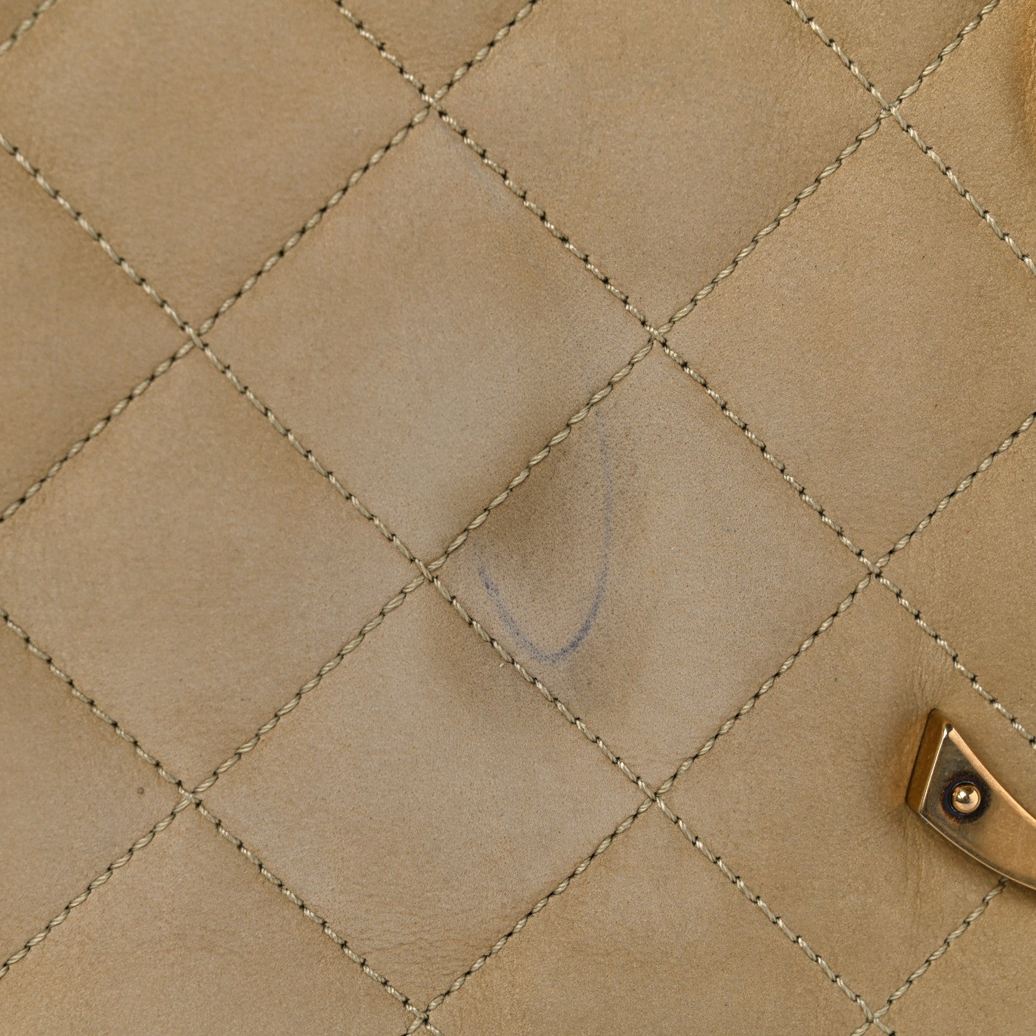 Saint Laurent Nubuck Suede Quilted Maxi Icare Shopping Tote Safari Beige 11 of 13