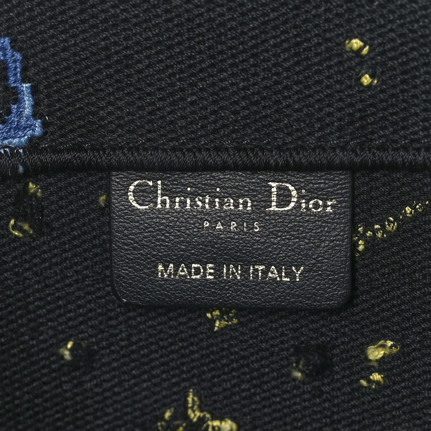 Christian Dior Canvas Embroidered Medium Pixel Zodiac Book Tote Black Multicolor 6 of 9