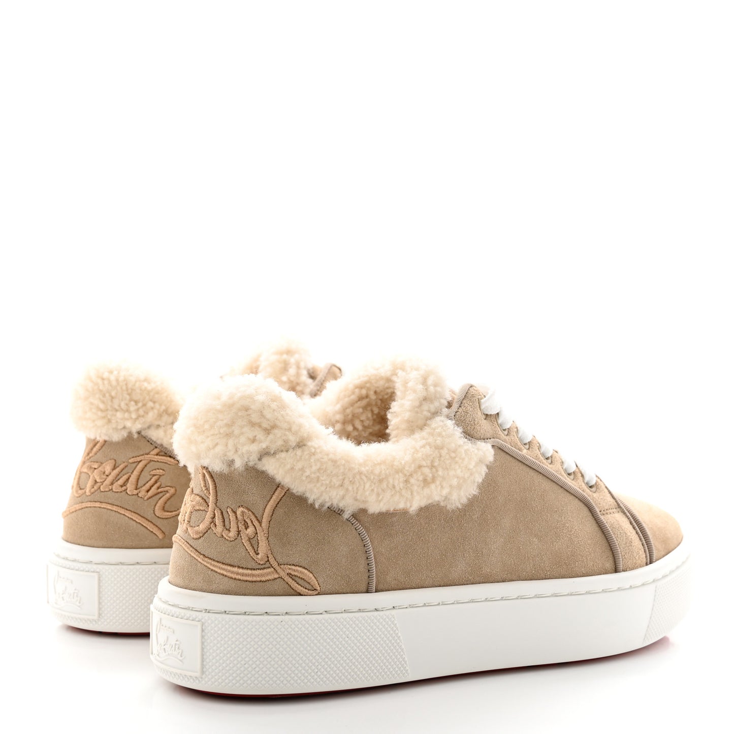 Suede Shearling Fun Vierissima Flat Sneakers 37 Atlas
