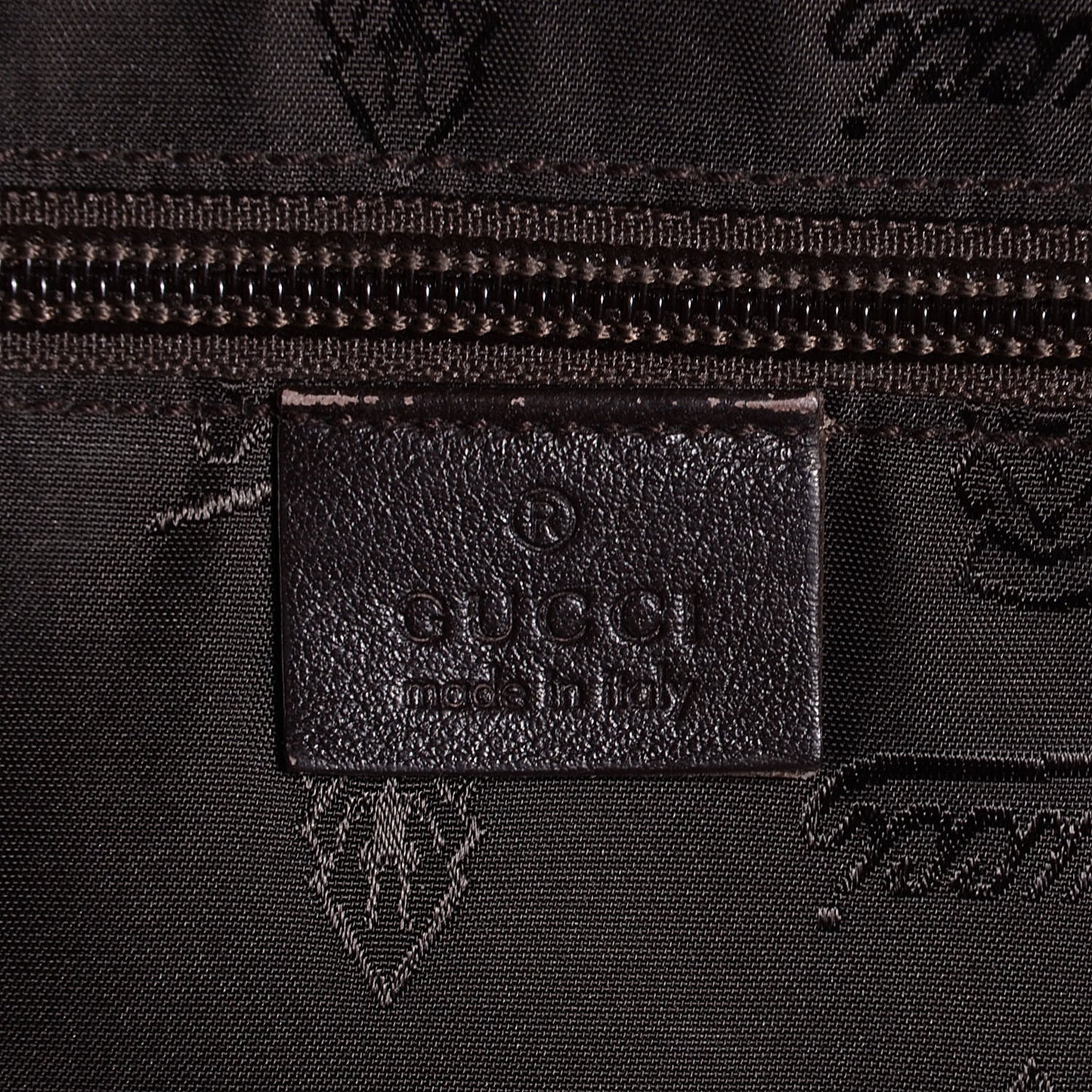 Guccissima Medium Flap Messenger Bag Chocolate