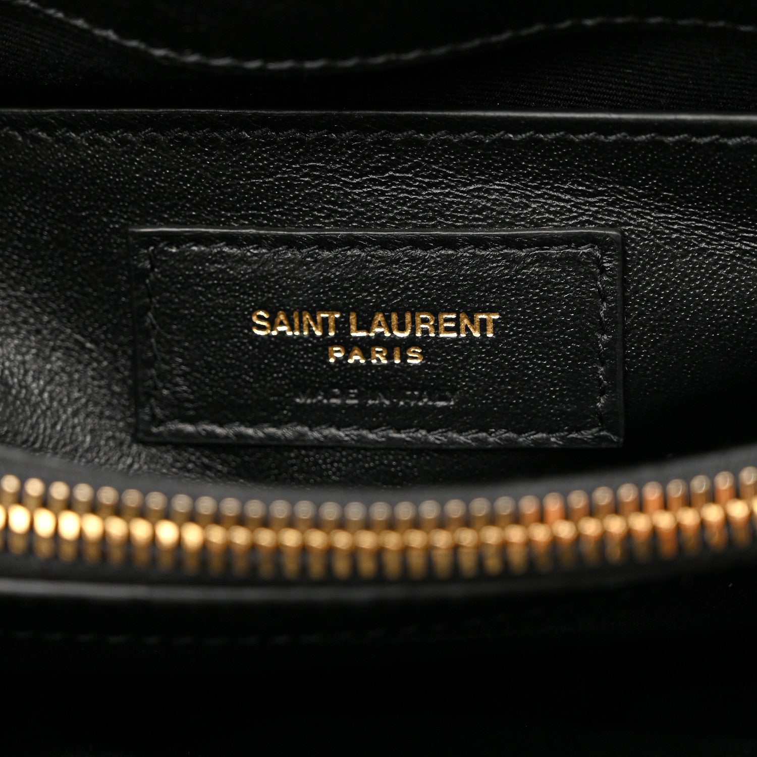 Saint Laurent Grain de Poudre Calfskin Y Quilted Monogram Small Loulou Chain Satchel Black 7 of 11