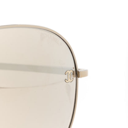 Chanel Aviator CC Sunglasses 4189-T-Q Gold 7 of 8
