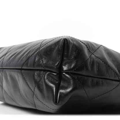Chanel Shiny Calfskin Quilted Small Chanel 22 Black 10 of 10