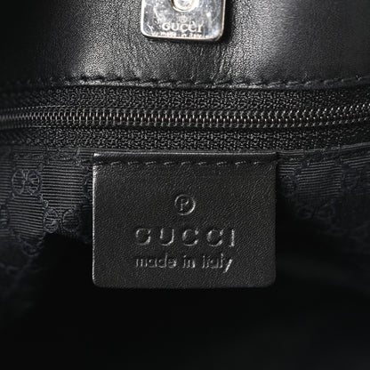 Gucci Denim Calfskin Web Tote Black 6 of 10