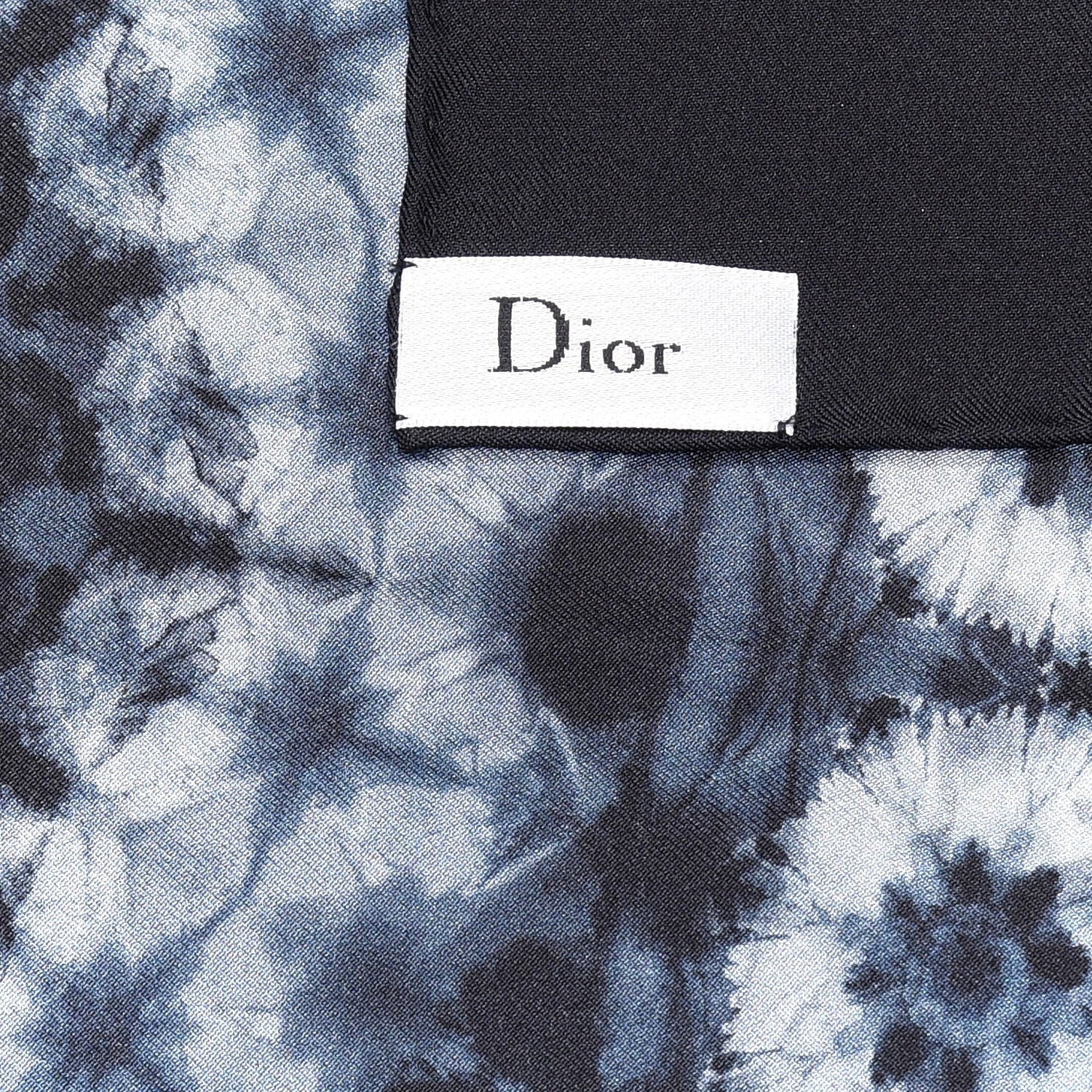 Christian Dior Silk KaleiDioroscopic Scarf 90 Blue 3 of 3
