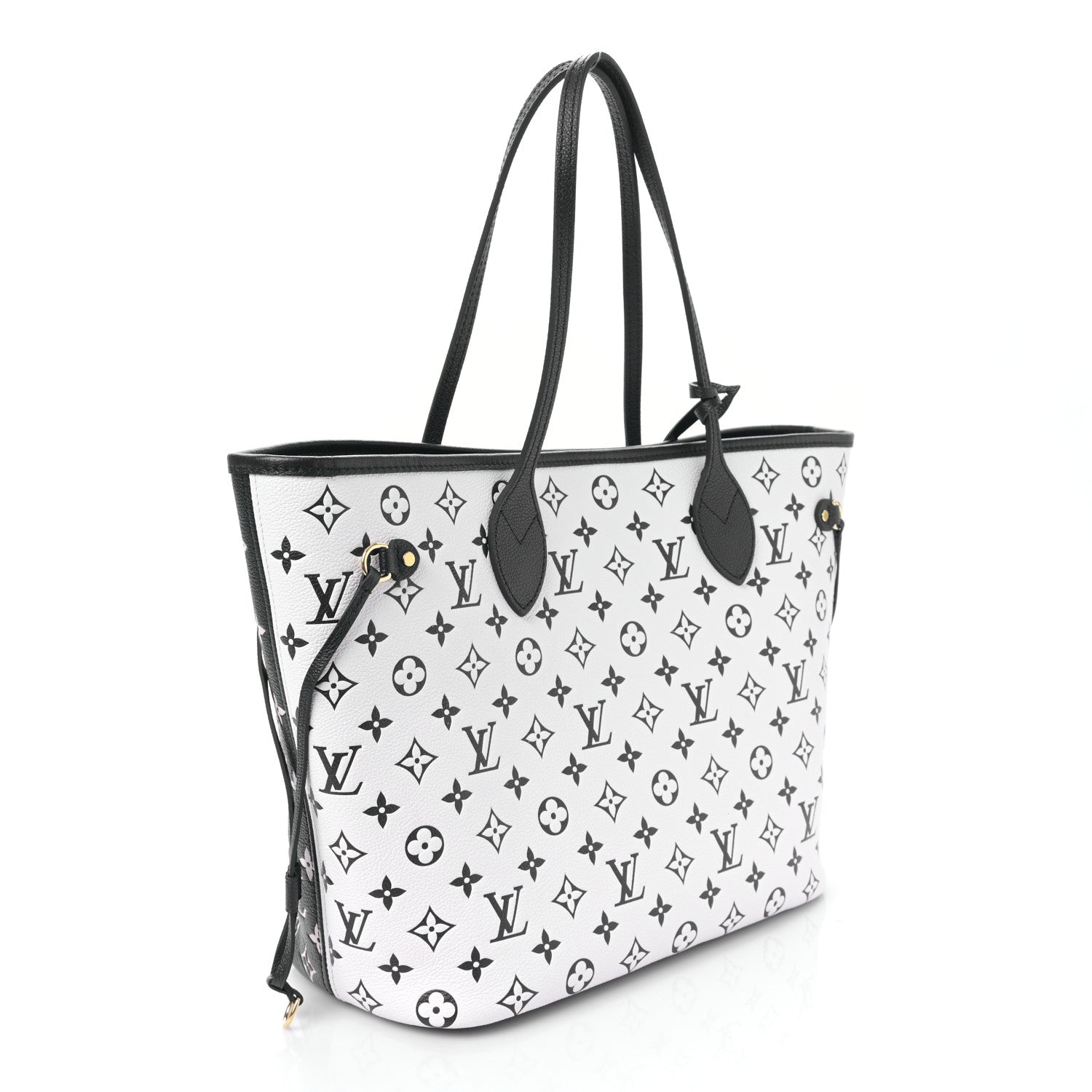 Louis Vuitton Empreinte Spring In The City Neverfull MM Black White Pink 4 of 9