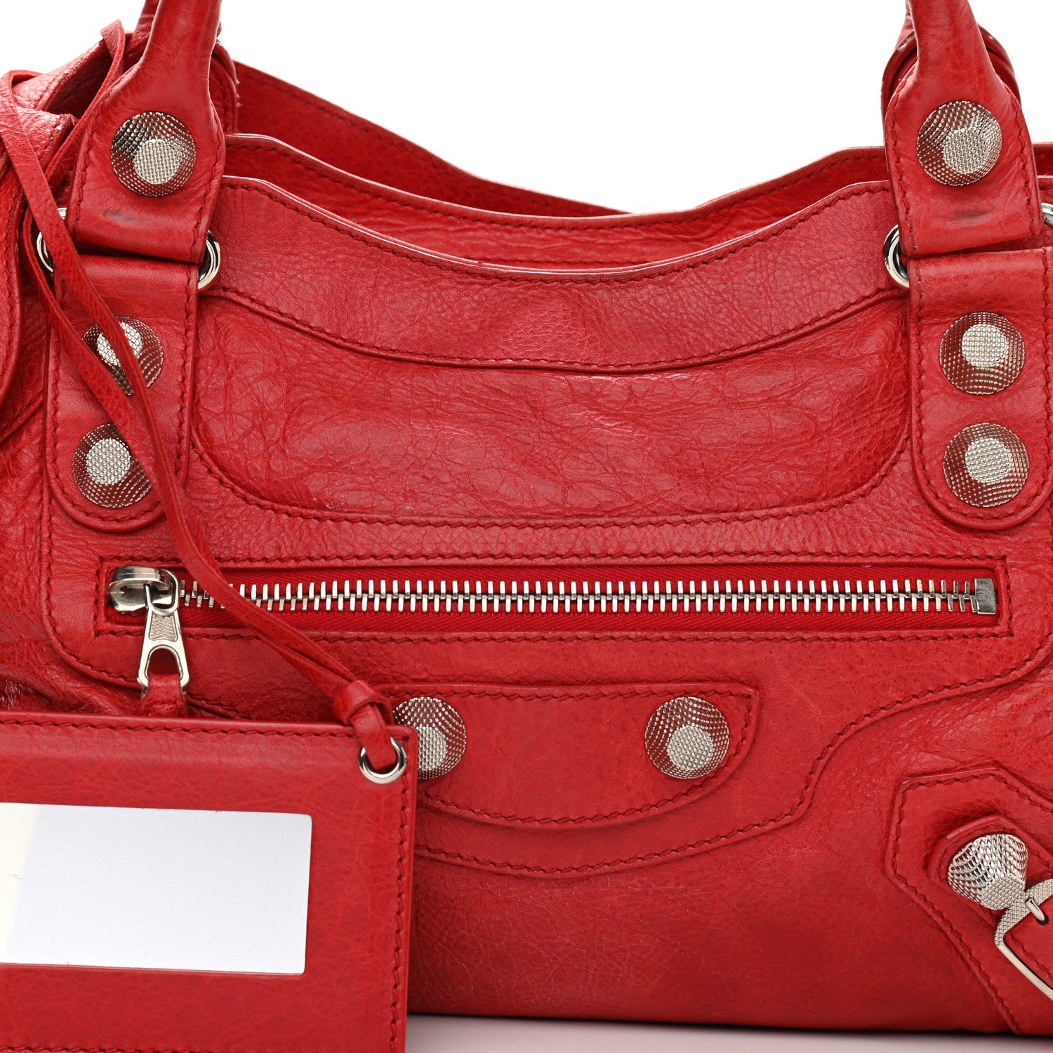 Balenciaga Agneau Giant 21 Silver Hardware City Rouge Coquelicot 9 of 21