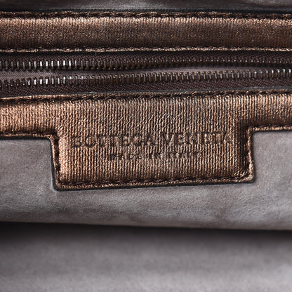 Bottega Veneta Metallic Nappa Intrecciato Medium Veneta Hobo Copper 6 of 11