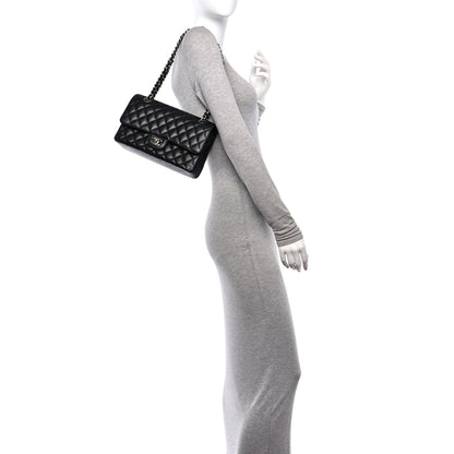 Chanel Caviar Quilted Medium Double Flap Black 2 of 11