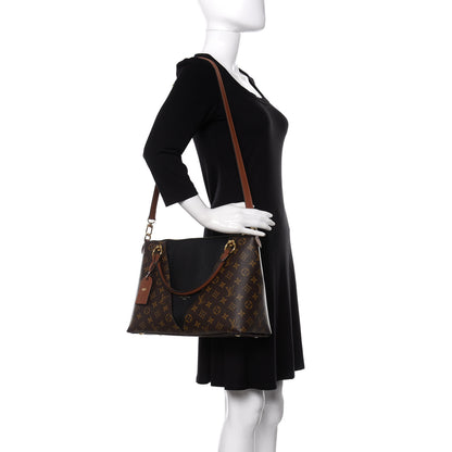 Louis Vuitton Monogram V Tote MM Black 2 of 11