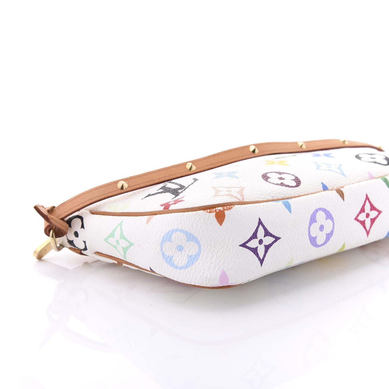 Louis Vuitton Monogram Multicolor Pochette Accessories White 6 of 9