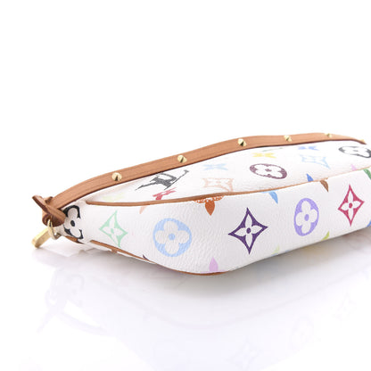 Louis Vuitton Monogram Multicolor Pochette Accessories White 6 of 9