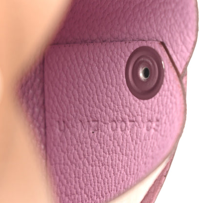 Hermes Chevre Mysore Verso Calvi Card Case Quebracho Mauve Sylvestre 7 of 8