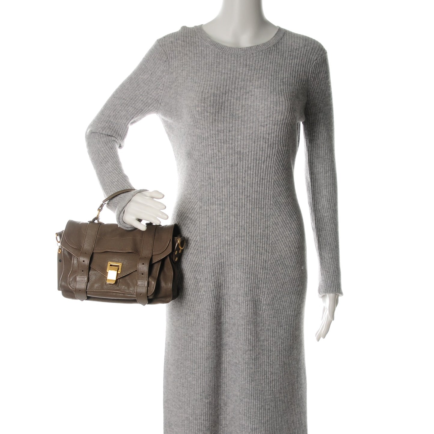 Lambskin Tiny PS1 Satchel Smoke