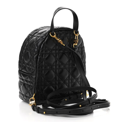 Christian Dior Lambskin Cannage Mini Backpack Black 3 of 10