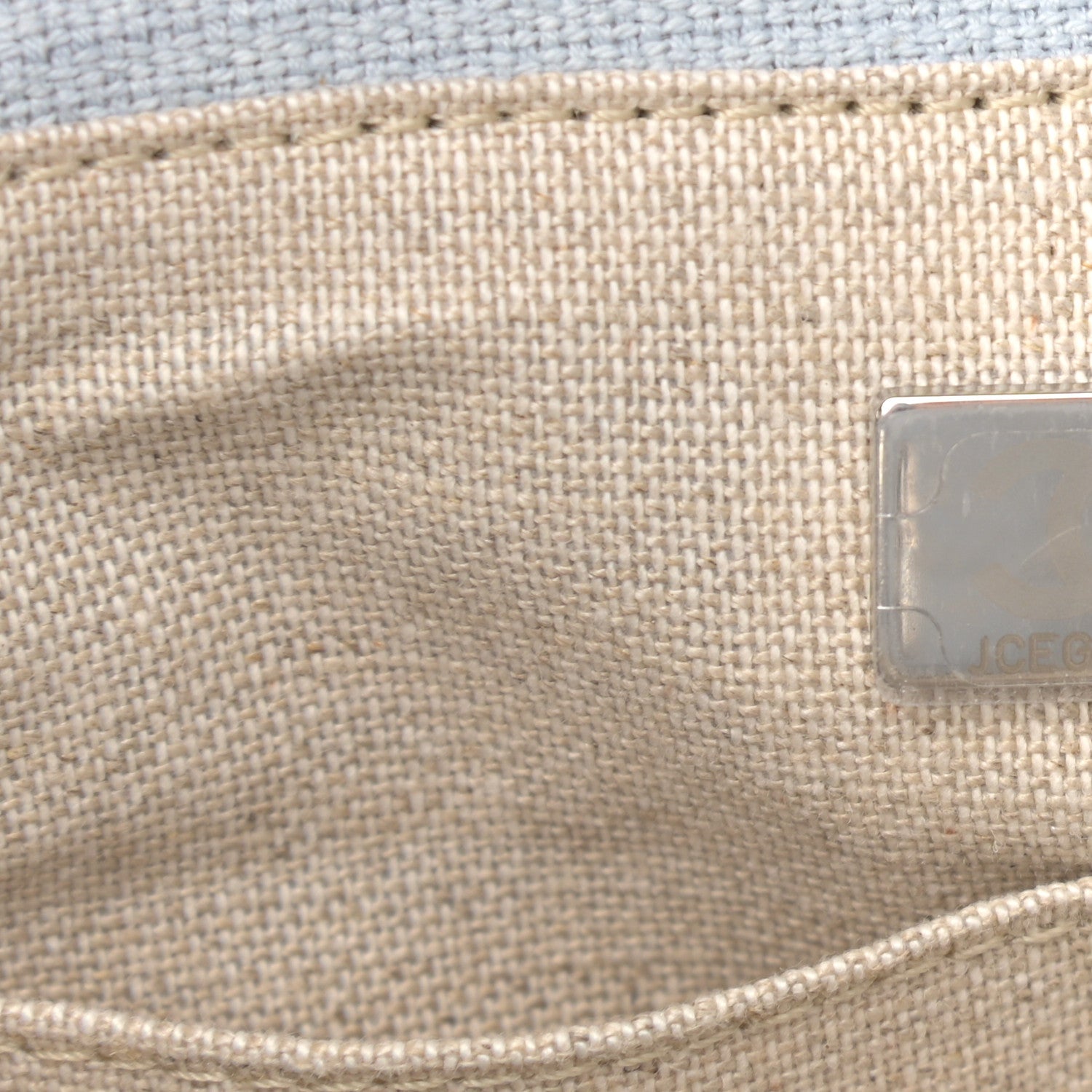 Chanel Mixed Fibers Small Deauville Tote Light Blue 7 of 11