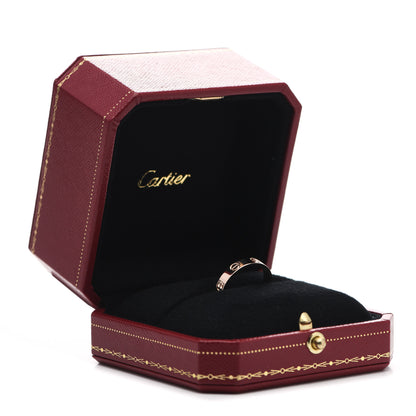 Cartier 18K Pink Gold 3.5mm LOVE Wedding Band Ring 55 7.25 5 of 5