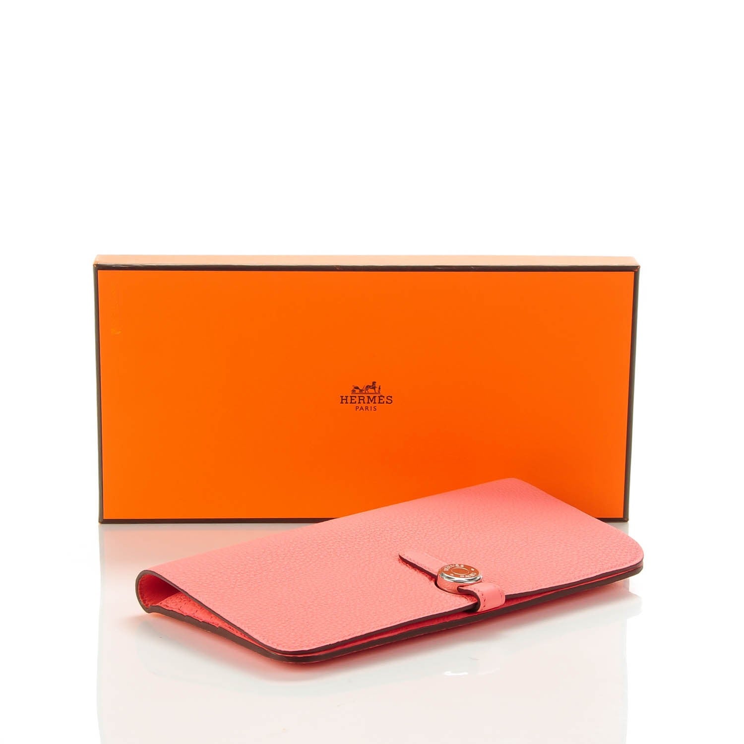 Hermes Togo Dogon Recto Verso Wallet Rose Candy 4 of 9