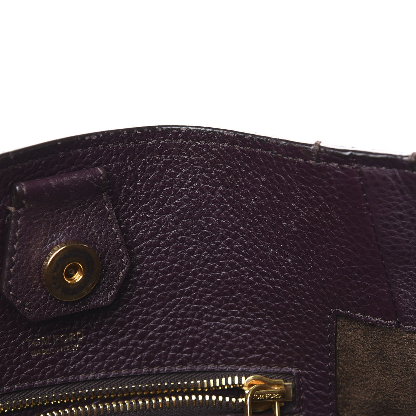 Grained Calfskin Medium Sedgwick Zipper Tote Wine