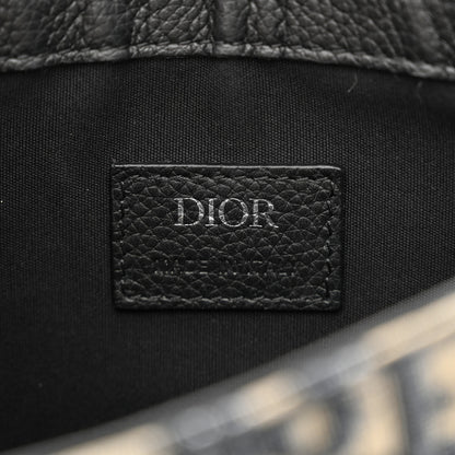 Christian Dior Oblique Saddle Messenger Pouch Beige Black 6 of 12