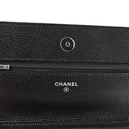 Chanel Caviar Quilted Wallet on Chain WOC Black 6 of 12
