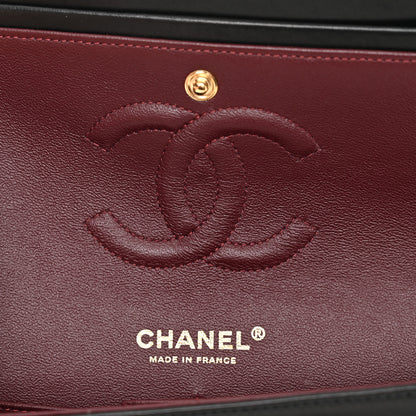 Chanel Lambskin Quilted Medium Double Flap Black 6 of 11