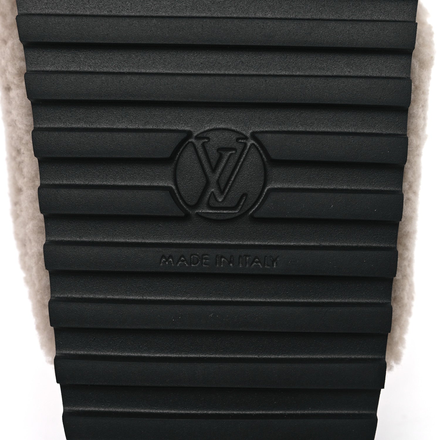 Louis Vuitton Shearling Paseo Flat Comfort Sandal 41 Nude 6 of 8