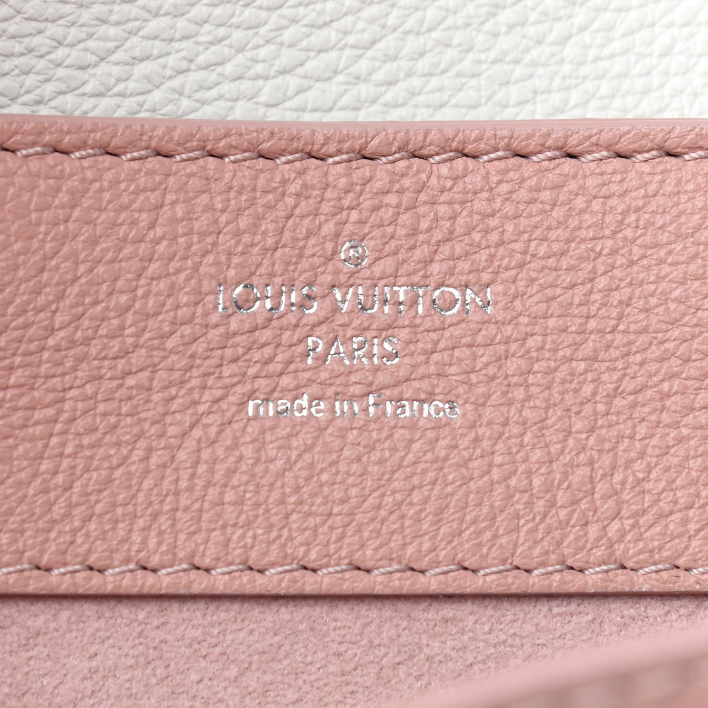 Soft Calfskin Lockme Backpack Rose Ballet White Maito Black