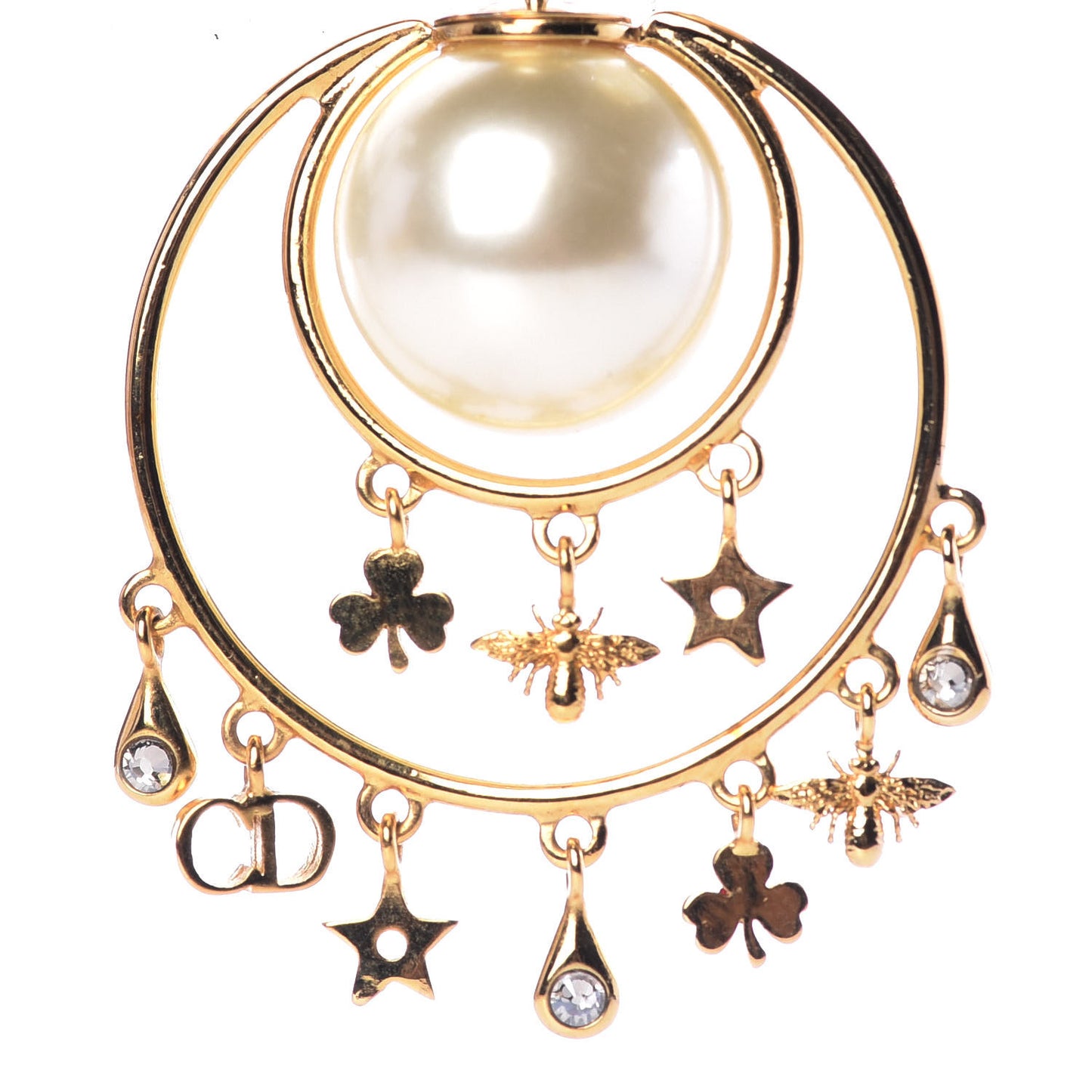 Pearl Tribales Earrings Gold