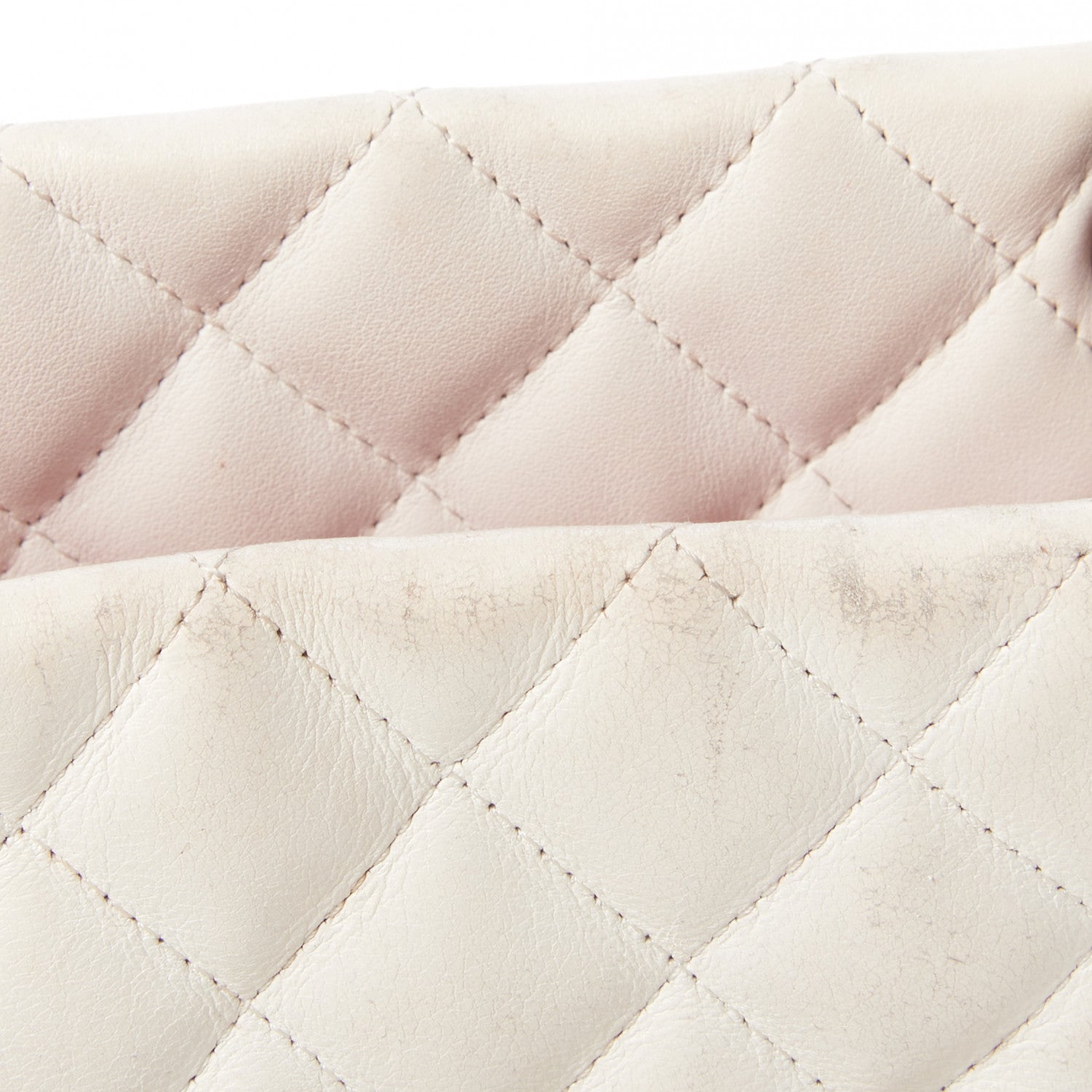 Chanel Calfskin Quilted Large Cambon Tote White Black 10 of 10