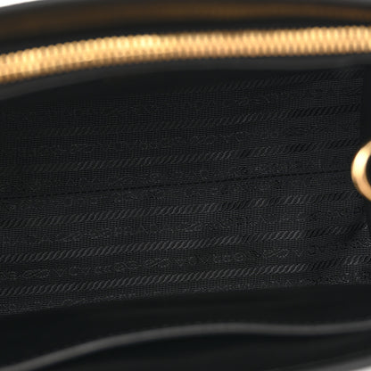 Prada Saffiano Cuir Calfskin Small Monochrome Top Handle Tote Black 5 of 13