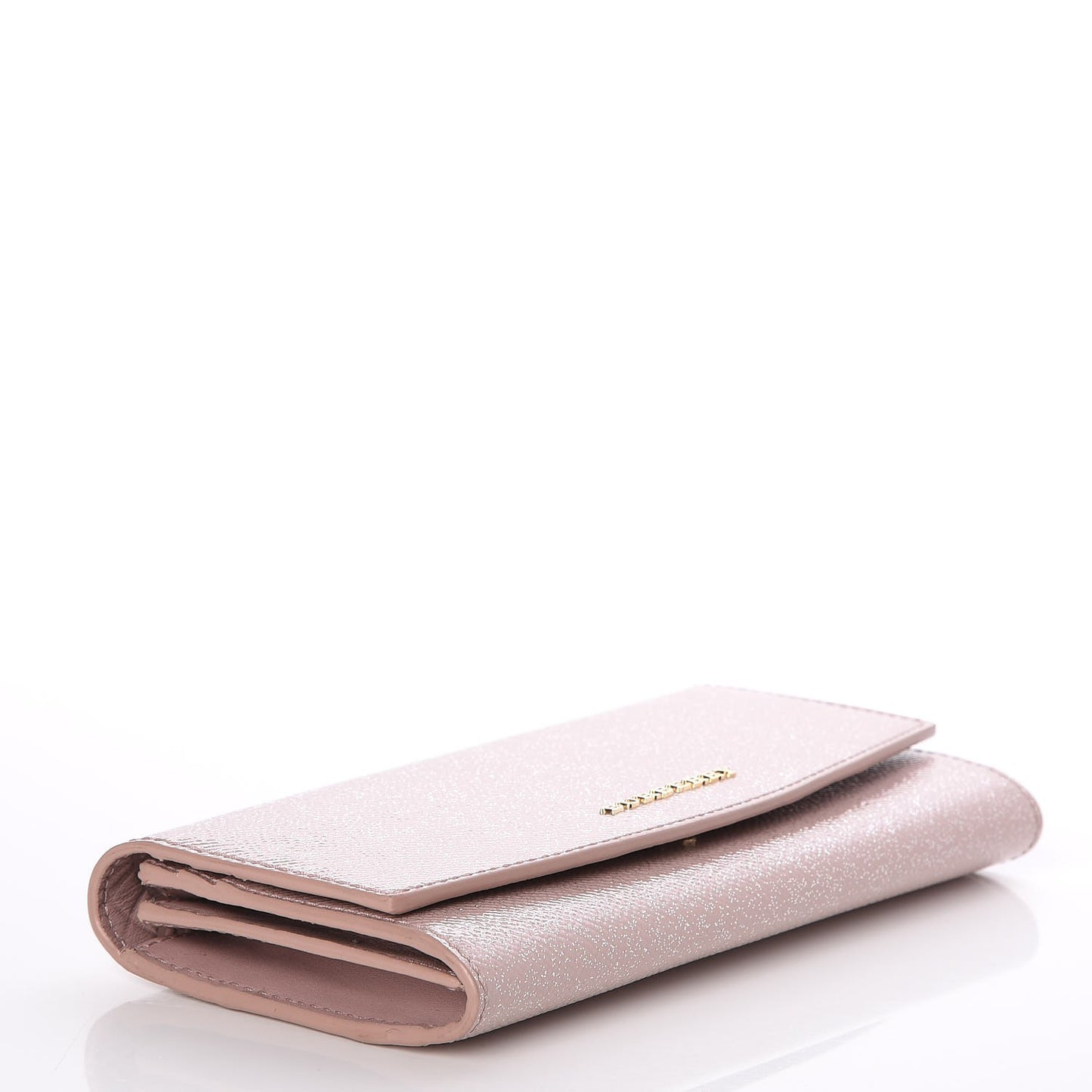 Patent Glitter Porter Continental Wallet Pale Orchid