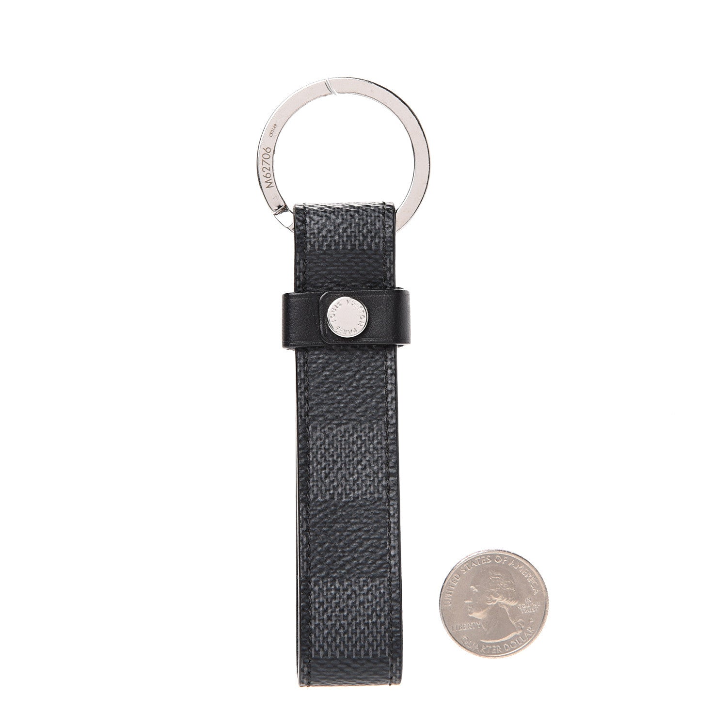 Louis Vuitton Damier Graphite LV Dragonne Key Holder 2 of 3